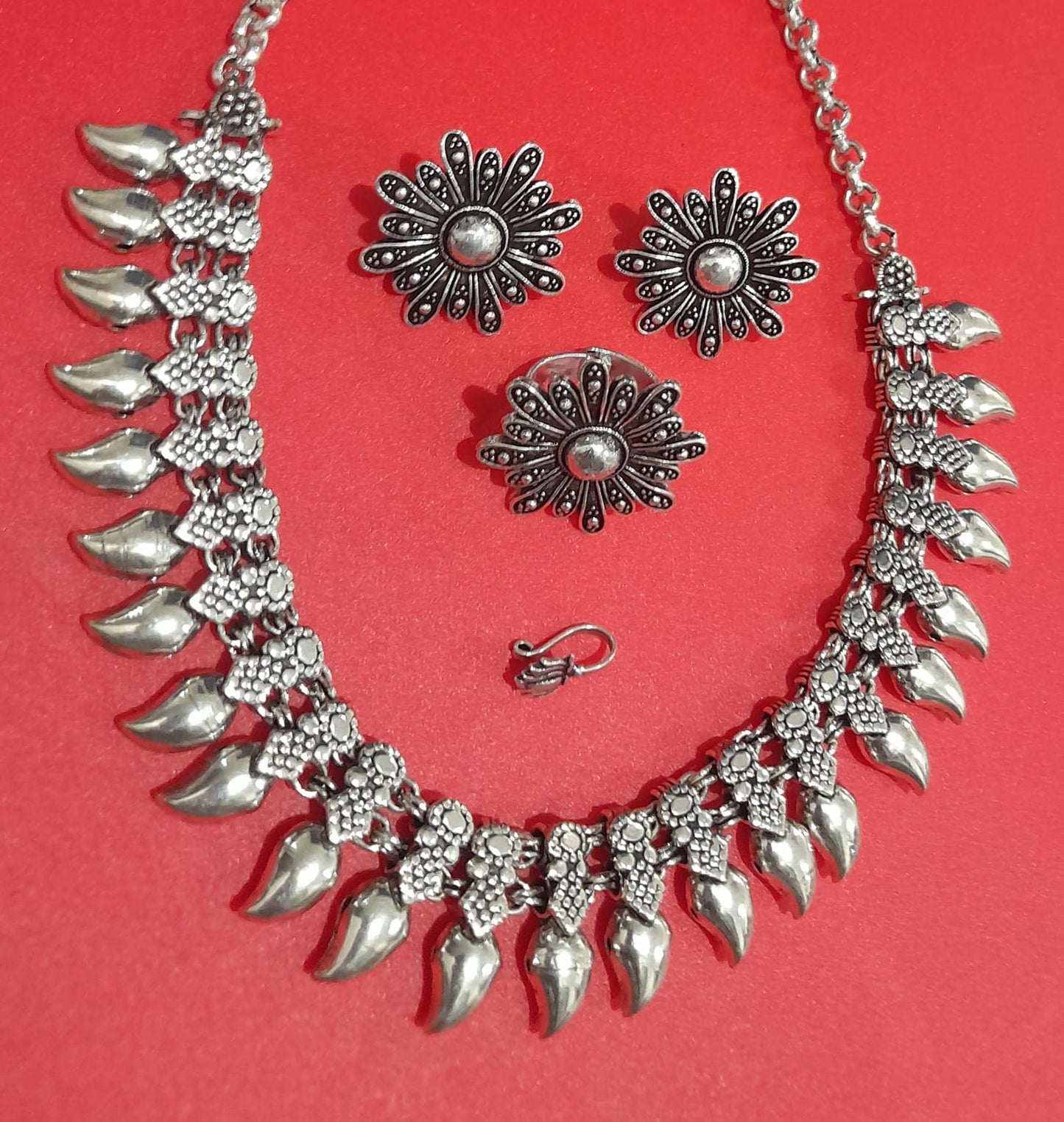 OXIDISED CHOKER COMBO
