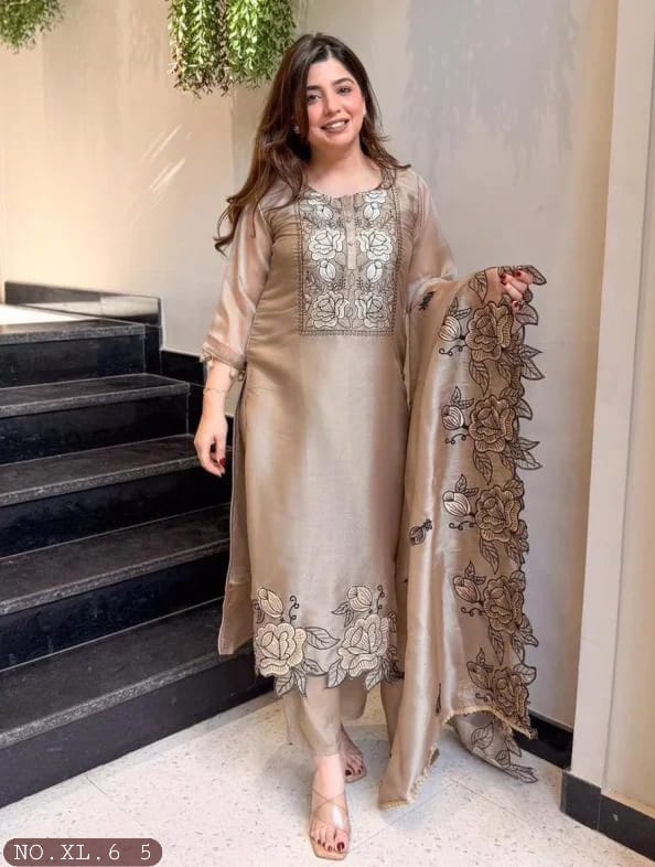 GMY SILK EMBROIDERY WITH CUT WORK TOP BOTTOM WITH DUPPATTA