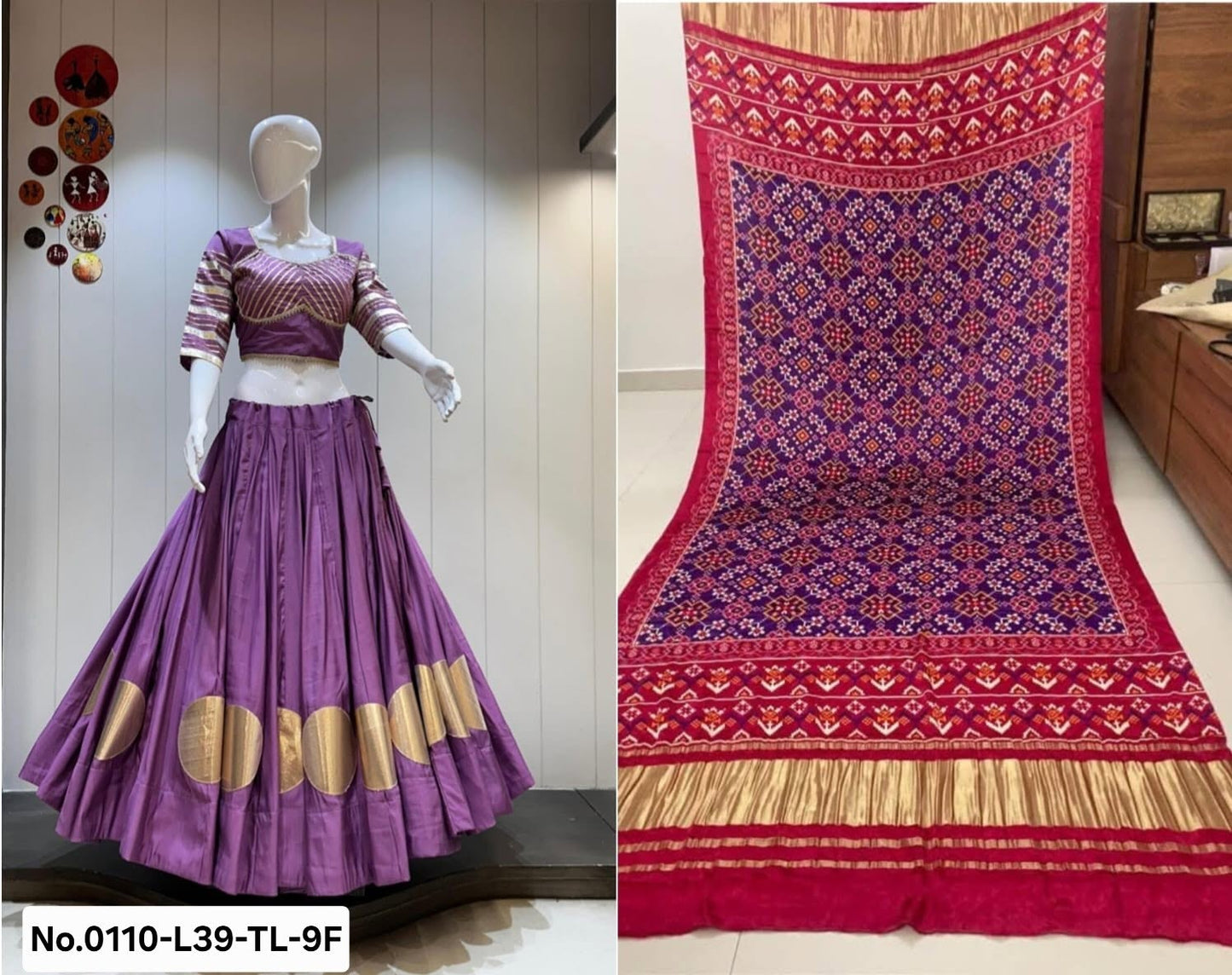 TRENDY NAVRATRI GARBA CHANIYA CHOLI - VIOLET