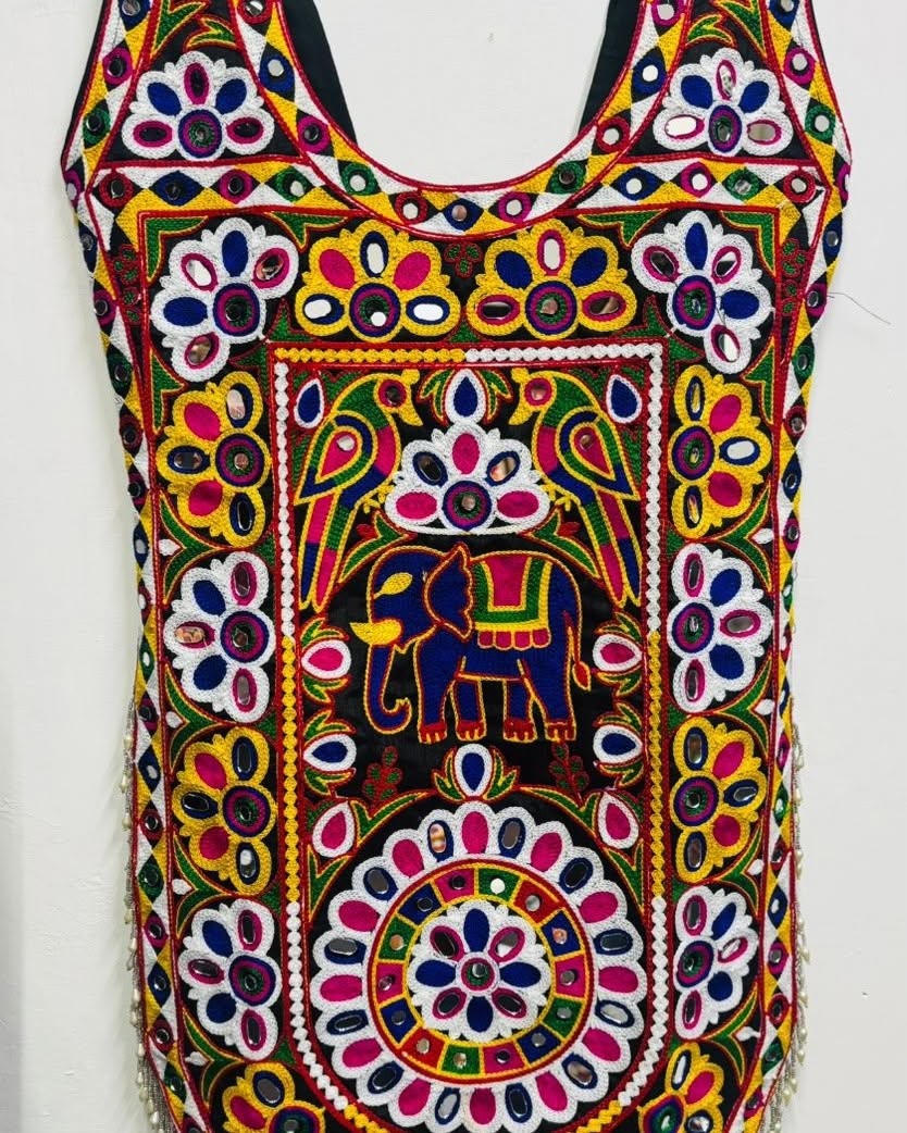NAVRATRI READY TO WEAR BLOUSE - REAL MIRROR WORK