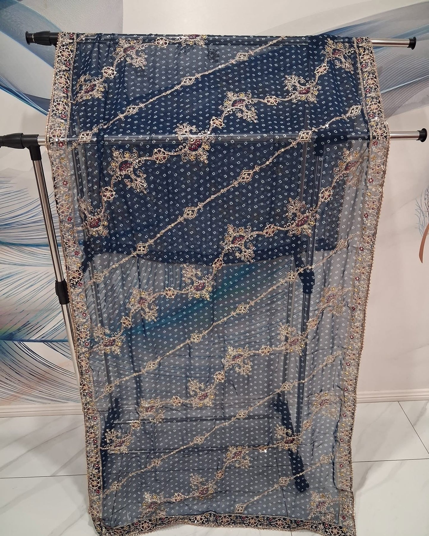 VINTAGE DUPPATTA - BLUE