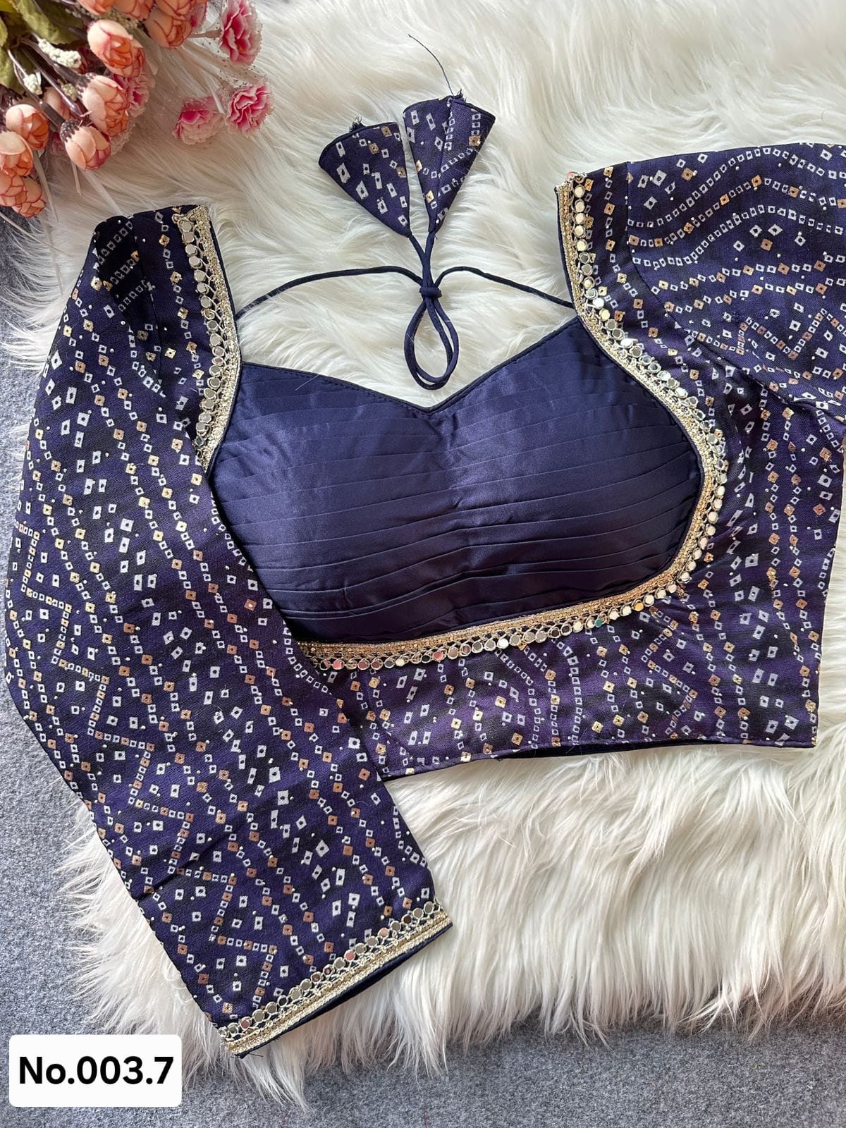 EVERGREEN BANDHANI LOOK - READY TO WEAR BLOUSE
