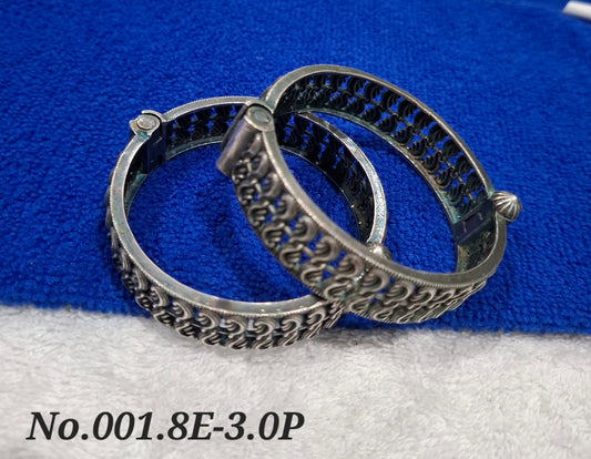 OXODISED BANGLE - KADA - SIZE 2.4-2.6 - PAIR - 2 PIECES