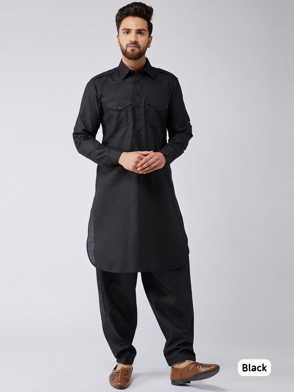 PATHANI KURTA WITH SALWAR BOTTOM