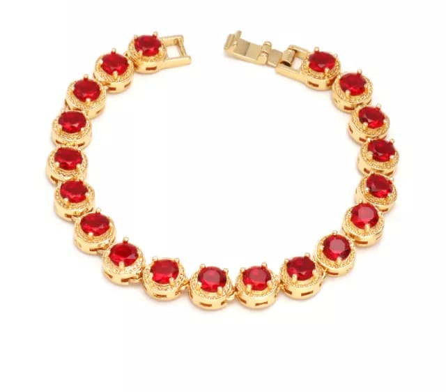 BEAUTIFUL RED DIMOND BRACELET