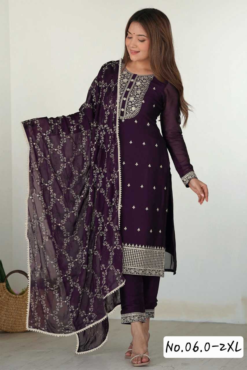 TRENDY SALWAR KAMEEZ SUIT - WINE