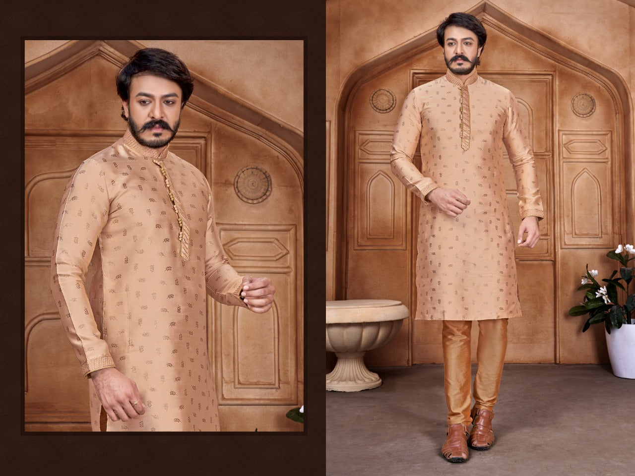 ATTRACTIVE & STYLES MEN'S KURTA PYJAMA WITH CHUDIDAR