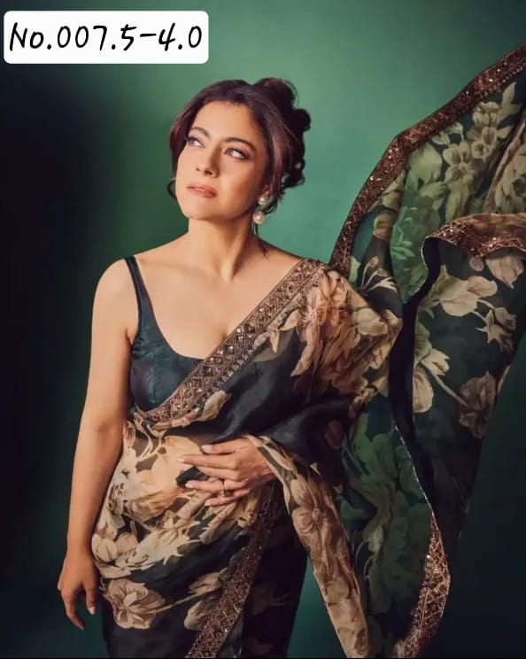 DESIGNER GEORGETTE DIGITAL PRINT SAREE WITH PRE-STITCHED BLOUSE