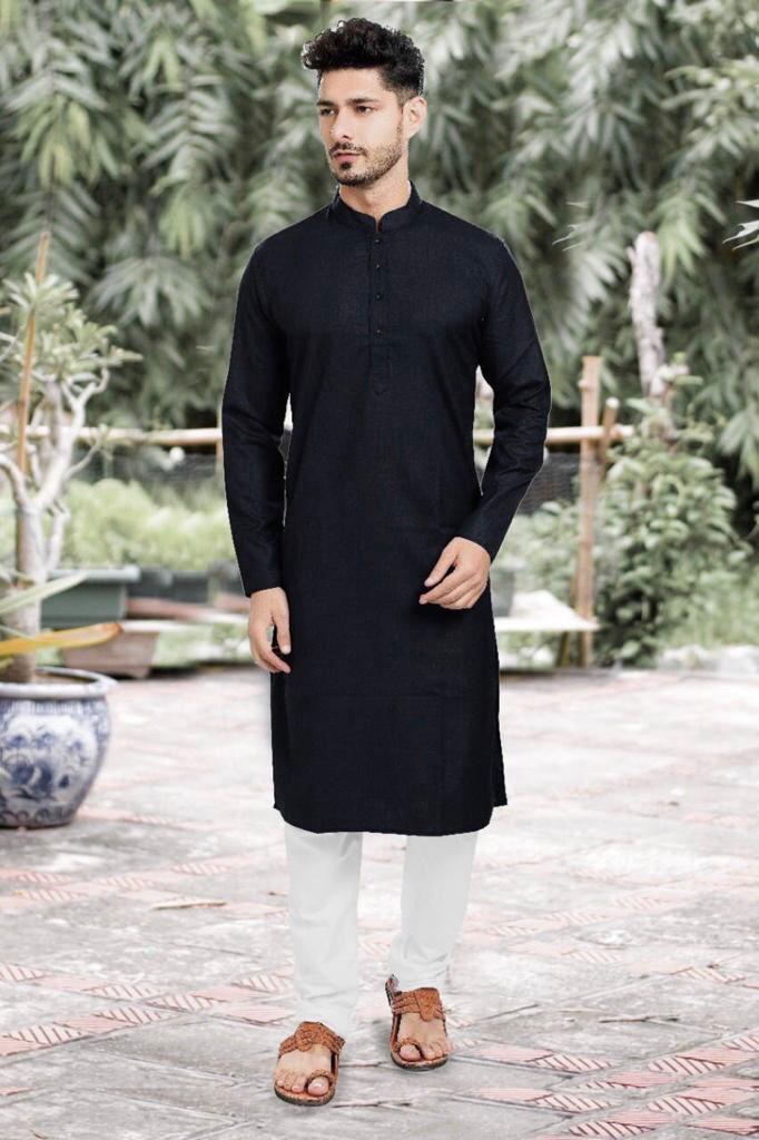 MEN’S STYLISH COTTON KURTA PYJAMA