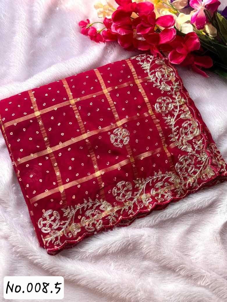 BEAUTIFUL HEAVY PURE THARED PITA WORK BORDER SAREE