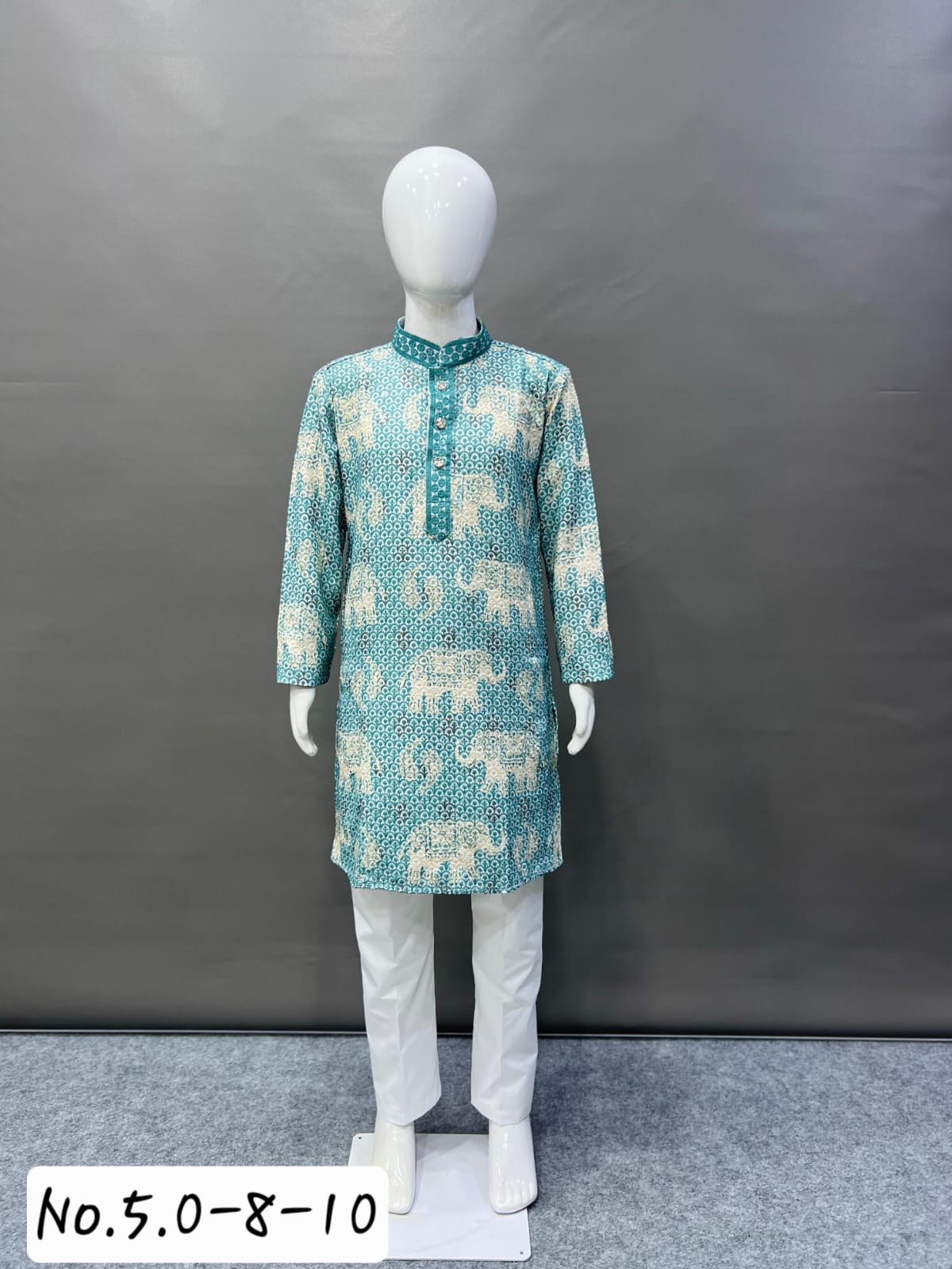 KID  KURTA PYJAMA - CLASSIC LUCKNOWI - RAMA