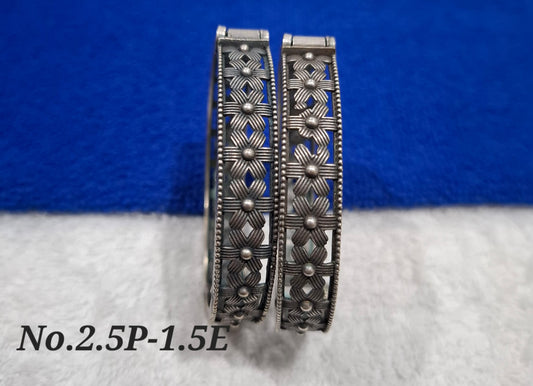 TRENDING OXIDISED BANGLE - KADA - SIZE 2.4-2.6 - 2 PIECES
