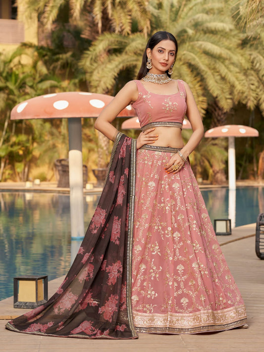 WEDDING WEAR HEAVY PARTY WEAR LEHENGA