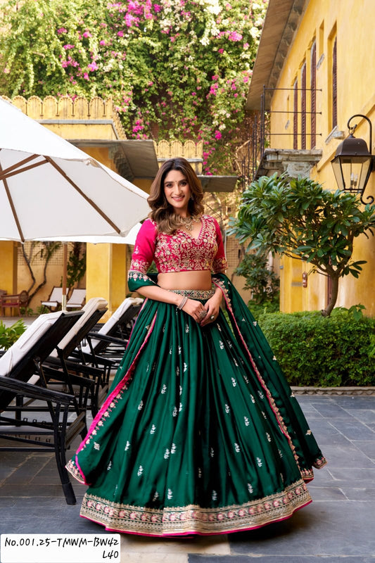 TRENDY HEAVY PARTY WEAR LEHENGA - READY TO WEAR