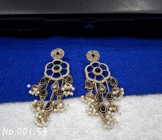 BEAUTIFUL STATEMENT BLACK COLOUR EARRING
