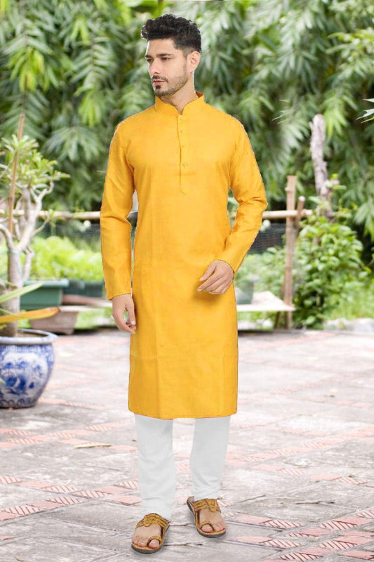 MEN’S STYLISH COTTON KURTA PYJAMA