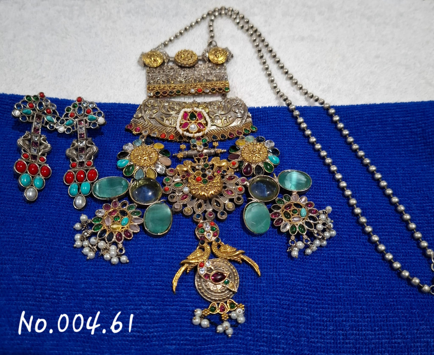 FUSION TRENDY DUAL TONE NECKLACE WITH EARRING- HEAVY