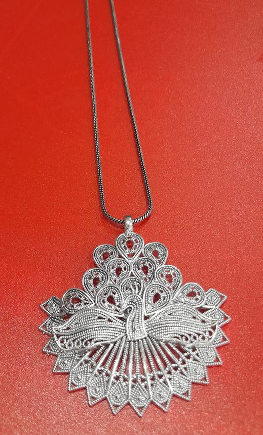 OXIDISED SILVER  NECKLACE