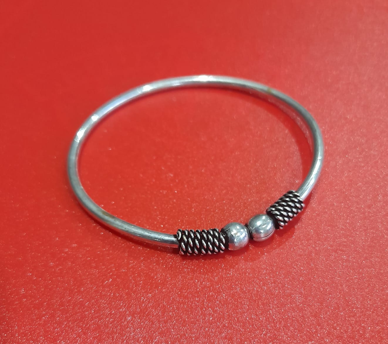 OXIDISED KADA- SIZE - ADJUSTABLE