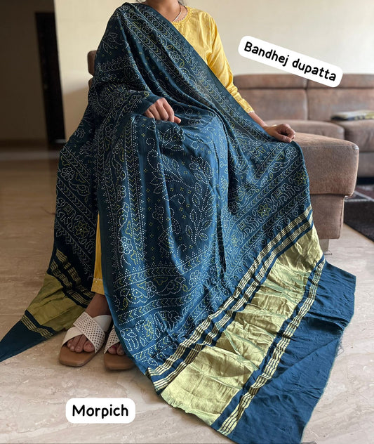 BANDHANI SILK DUPPATTA 2.5 METER