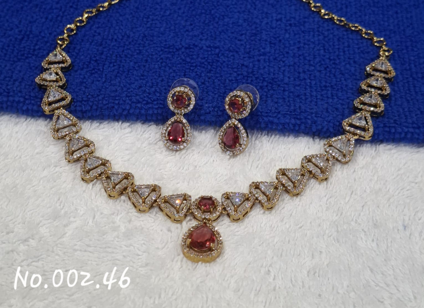 TRENDY BEAUTIFUL AD RUBY NECKLACE