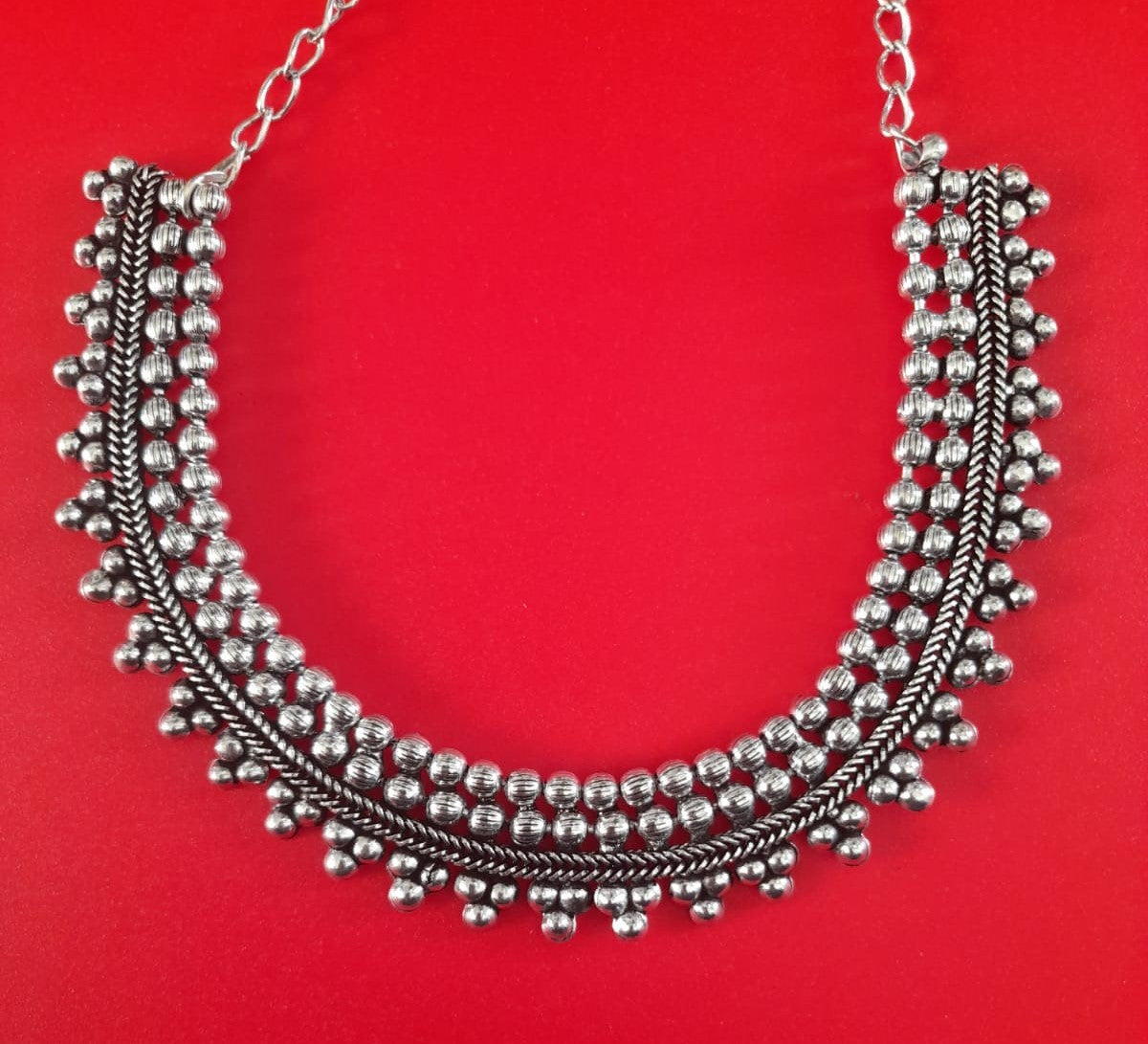 OXIDISED CHOKER