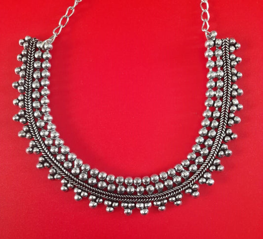OXIDISED CHOKER