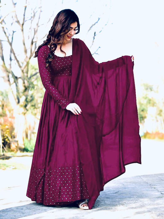 FANCY ANARKALI WITH DUPPATTA