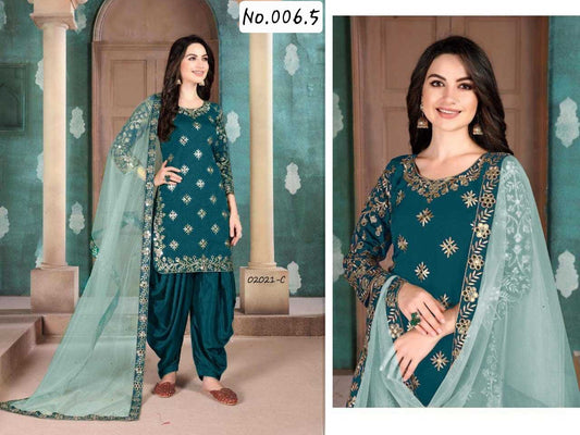 HEAVY SILK TOP BOTTOM DUPPATTA - MATERIAL - CAN MADE UP TO 42- XL