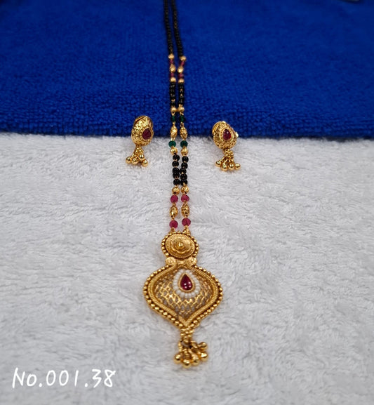BEAUTIFUL ANTIUE MANGALSUTRA WITH EARRING