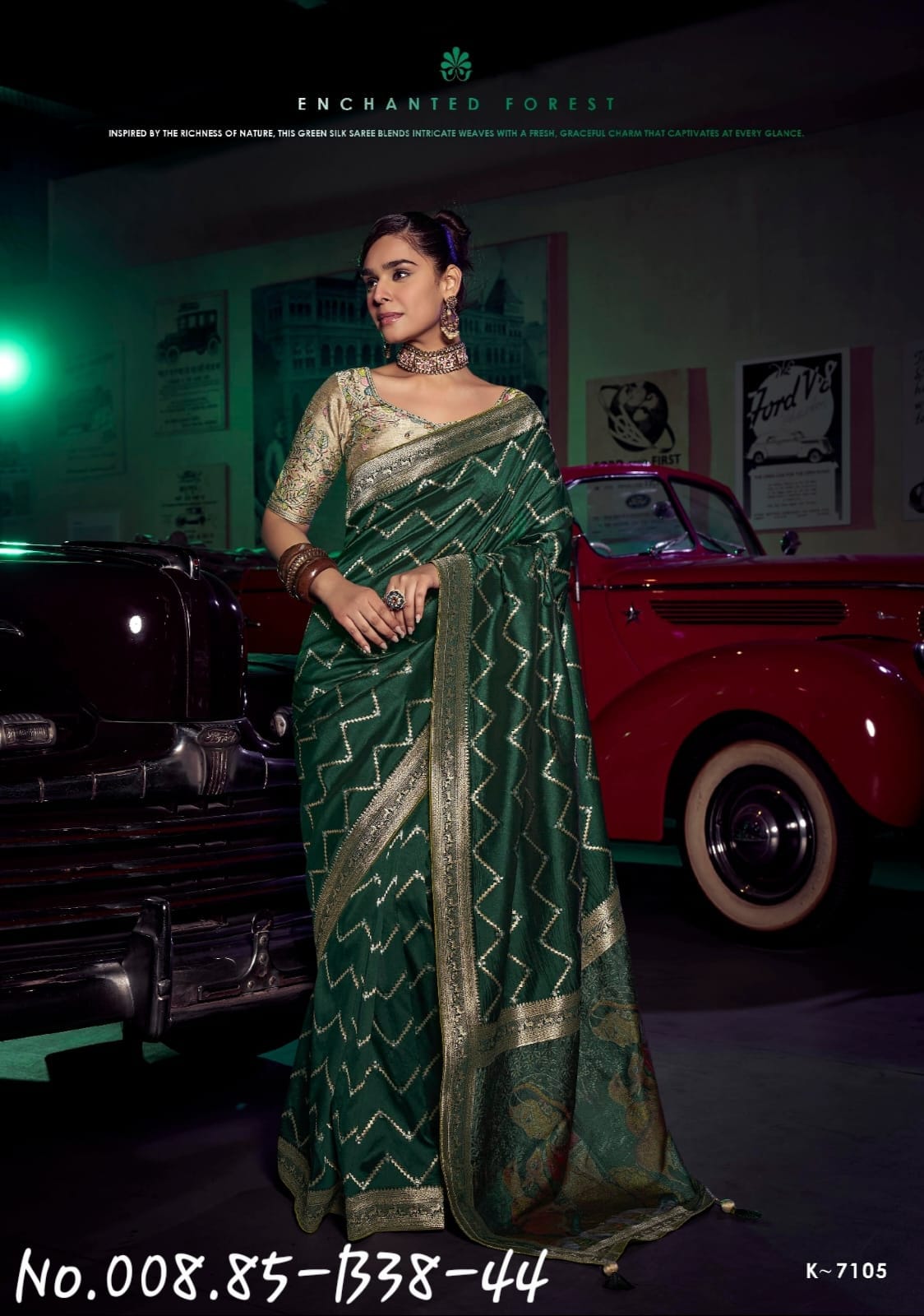 HEAVY PARTY WEAR SILK SAREE WITH PRE-STITCHED BLOUSE