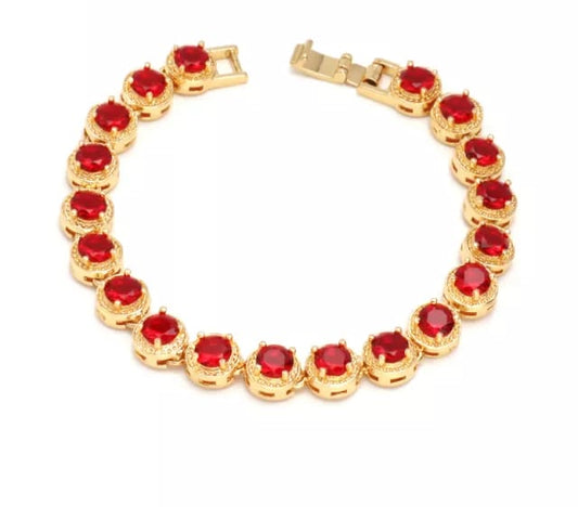 BEAUTIFUL RED DIMOND BRACELET