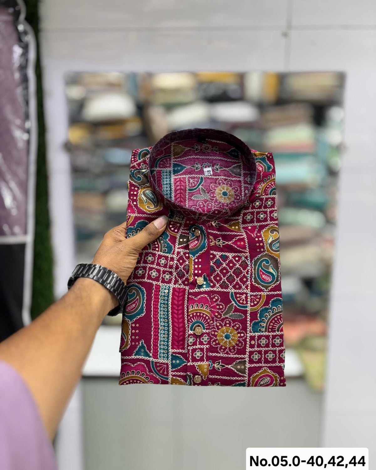 MEN’S KURTA PYJAMA PRINT
