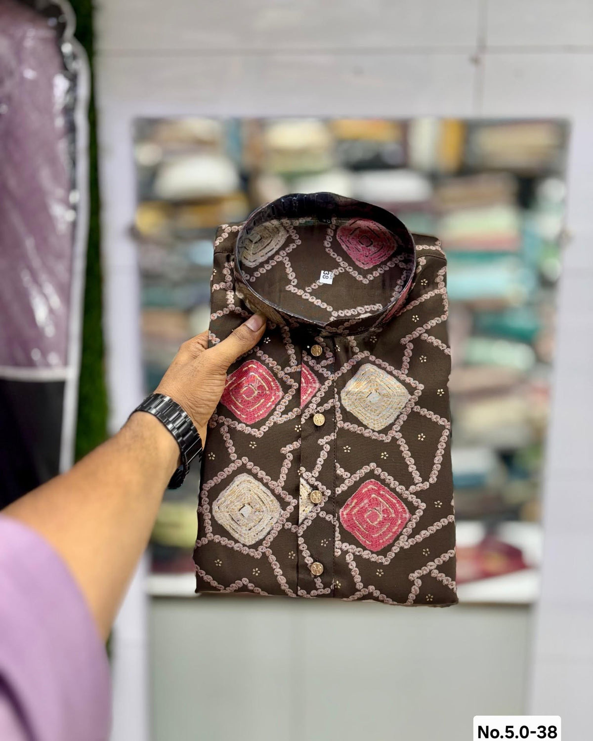 MEN’S KURTA PYJAMA PRINT