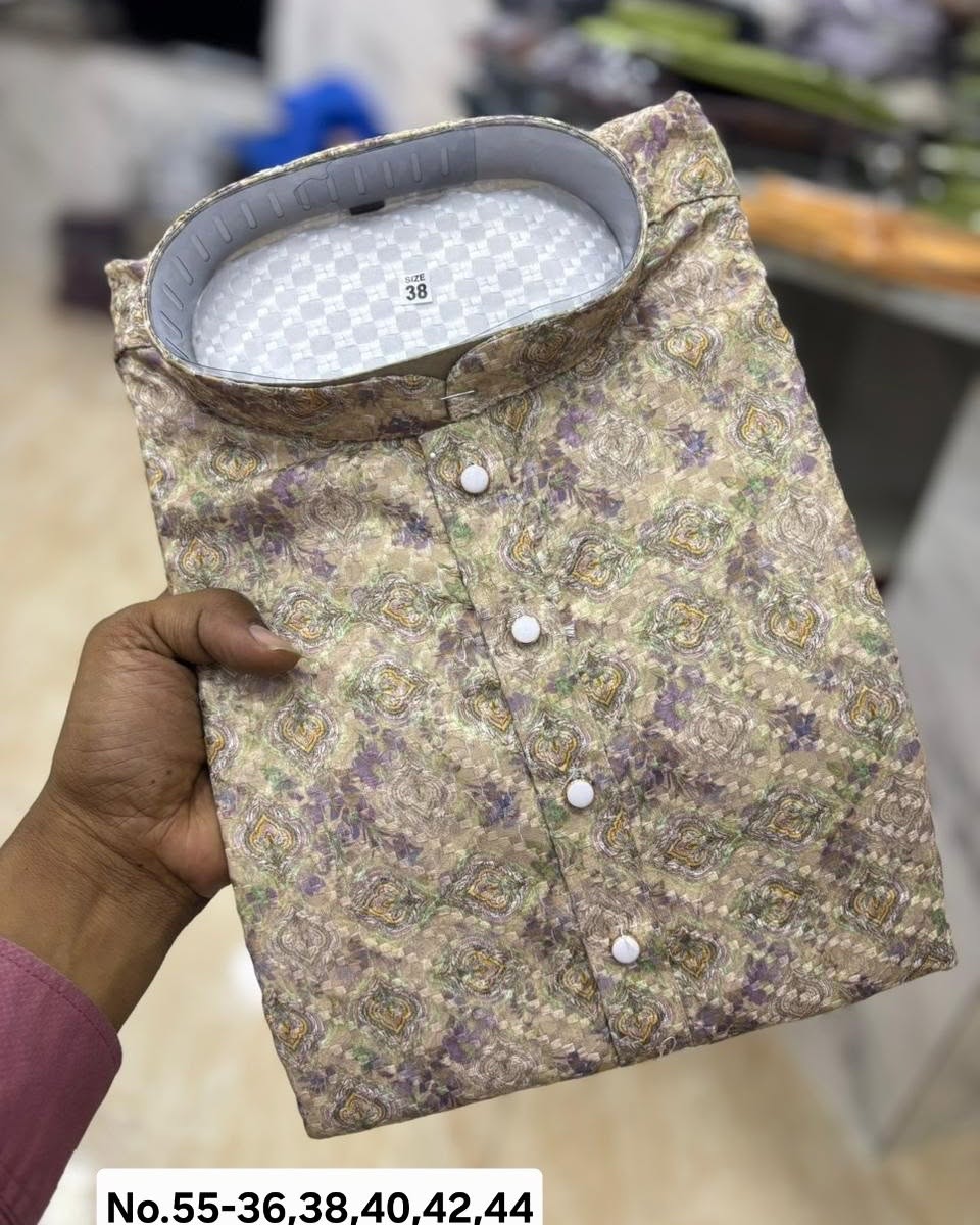 MEN’S KURTA PYJAMA PRINT