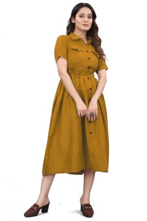 WESTERN FROCK WITH BELT