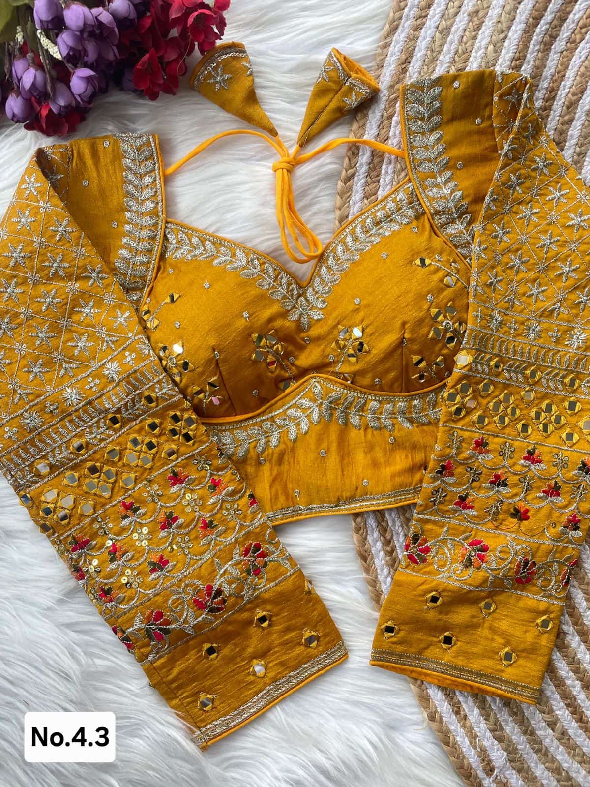 READY TO WEAR STITCHED BLOUSE - PERFECT FOR SAREE AND LEHENGA