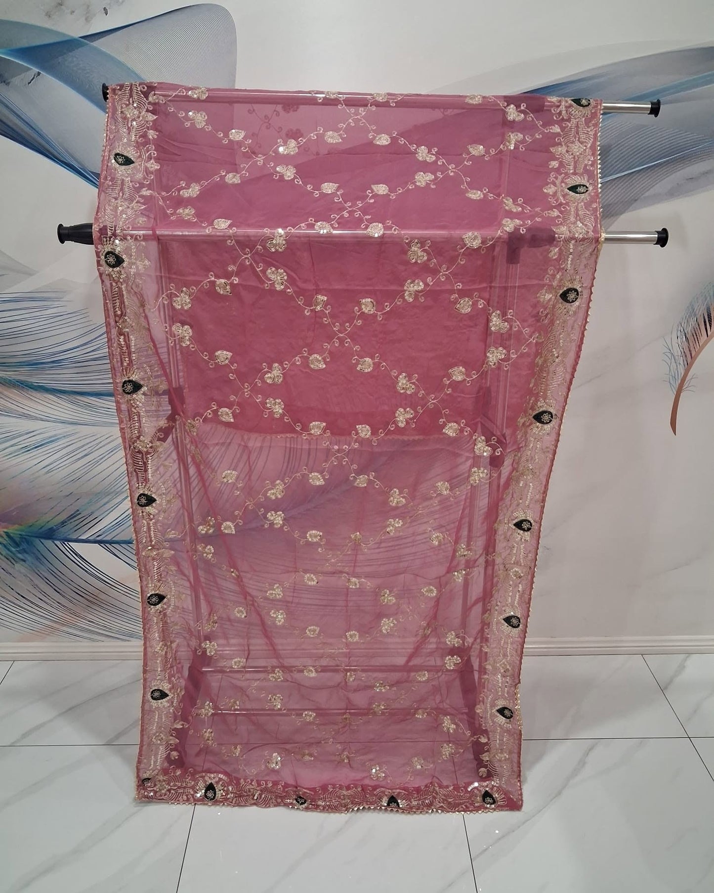 VINTAGE DUPPATTA - PINK