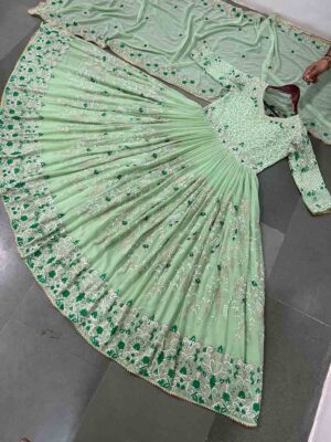 DESIGNER GEORGETTE GOWN WITH DUPATTA