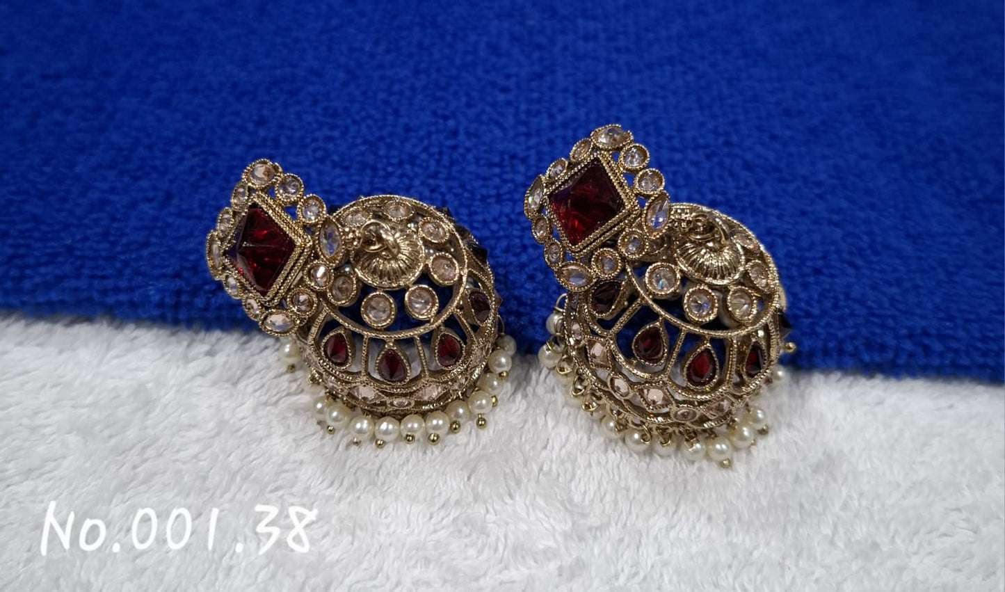 STATEMENT JHUMKI EARRING - WINE
