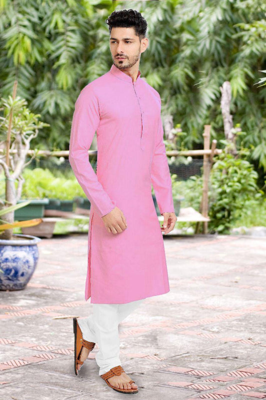 MEN’S STYLISH COTTON KURTA PYJAMA