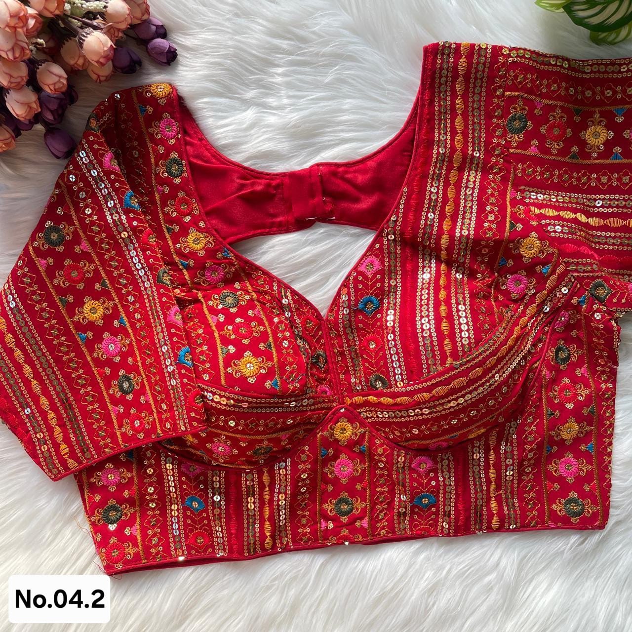 VINTAGE LOOK READY TO WEAR BLOUSE - PERFECT FOR LEHENGA AND SAREE