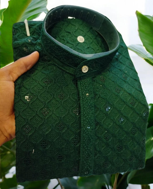 KID’S KURTA PYJAMA EMBROIDERY SEQUENCE WORK
