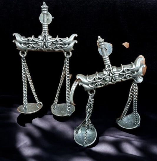 OXIDISED WEIGHT EARRING