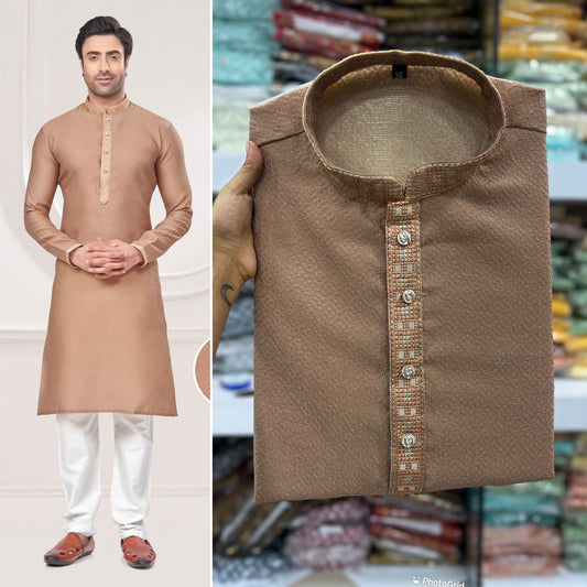 MEN’S KURTA PYJAMA WITH HEAVY EMBROIDERY WORK