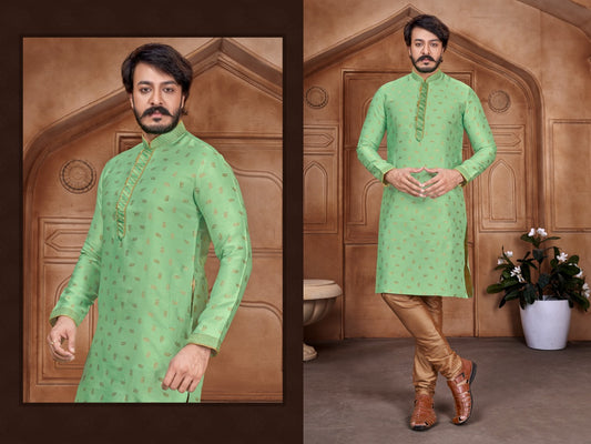 ATTRACTIVE & STYLES MEN'S KURTA PYJAMA WITH CHUDIDAR