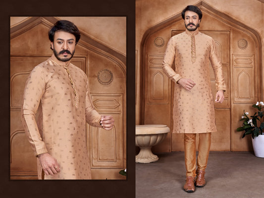 ATTRACTIVE & STYLES MEN'S KURTA PYJAMA WITH CHUDIDAR