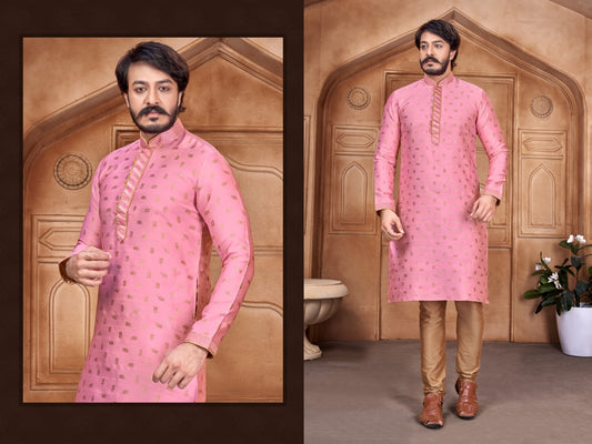 ATTRACTIVE & STYLES MEN'S KURTA PYJAMA WITH CHUDIDAR