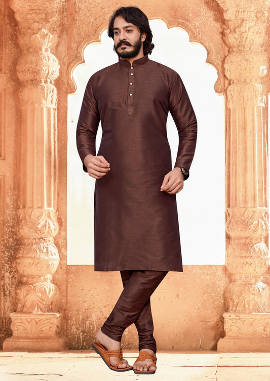 MEN’S STYLISH SILK KURTA PYJAMA