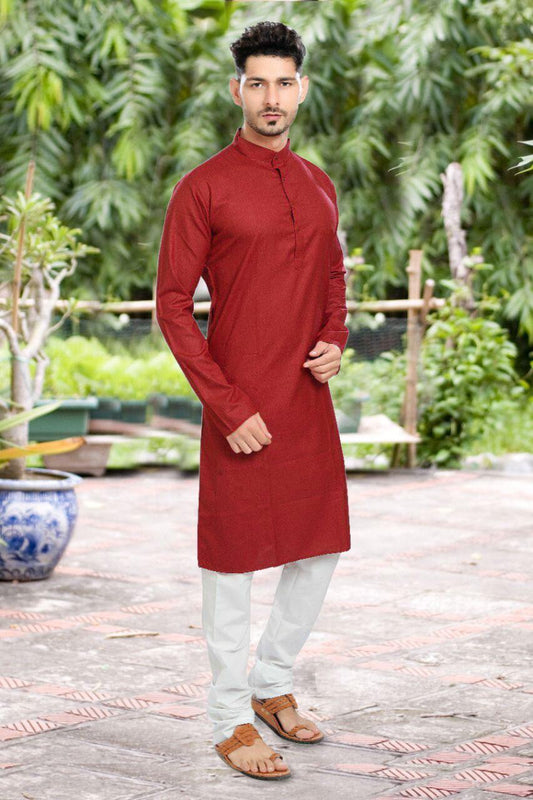 MEN’S STYLISH COTTON KURTA PYJAMA